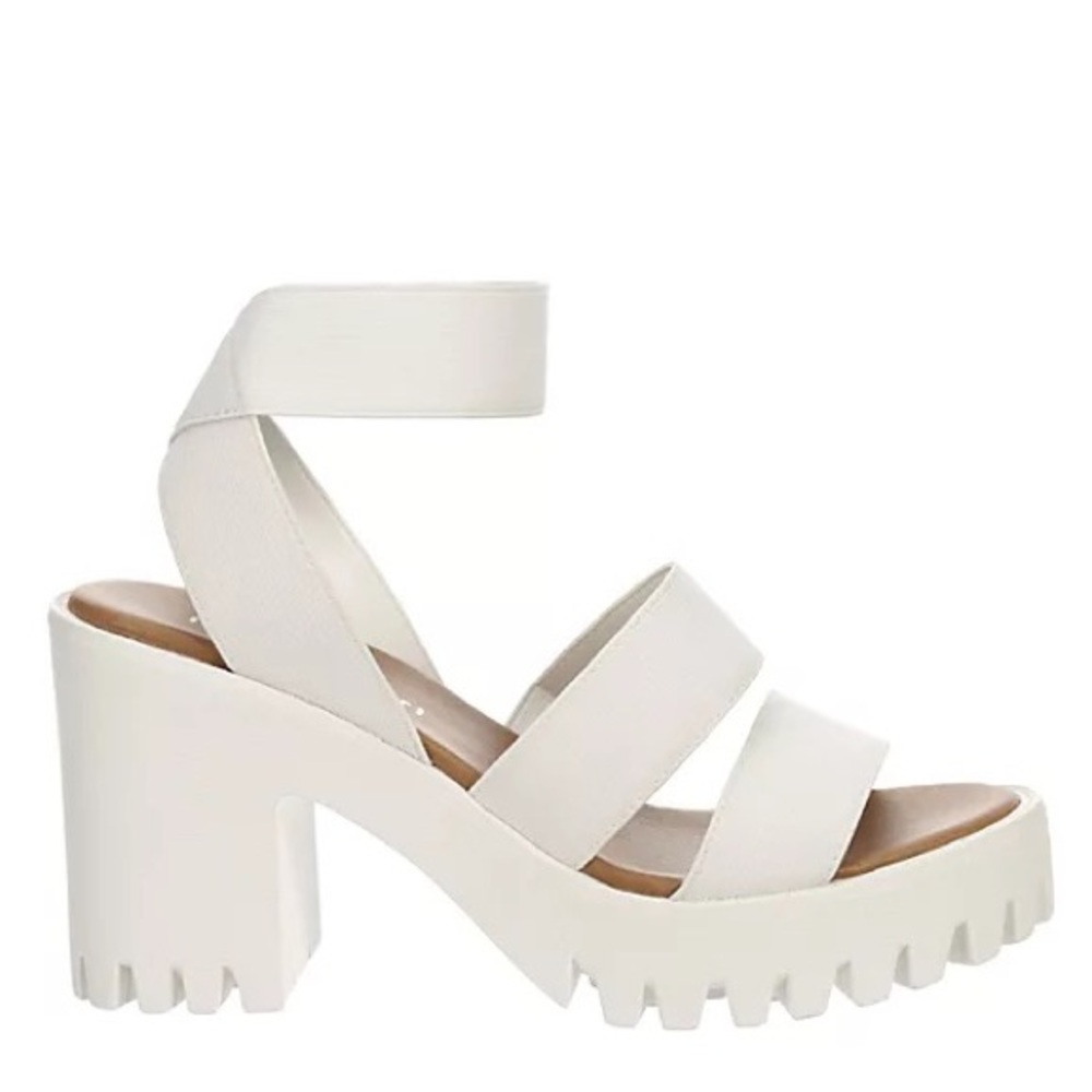 Madden Girl White Platform Sandal